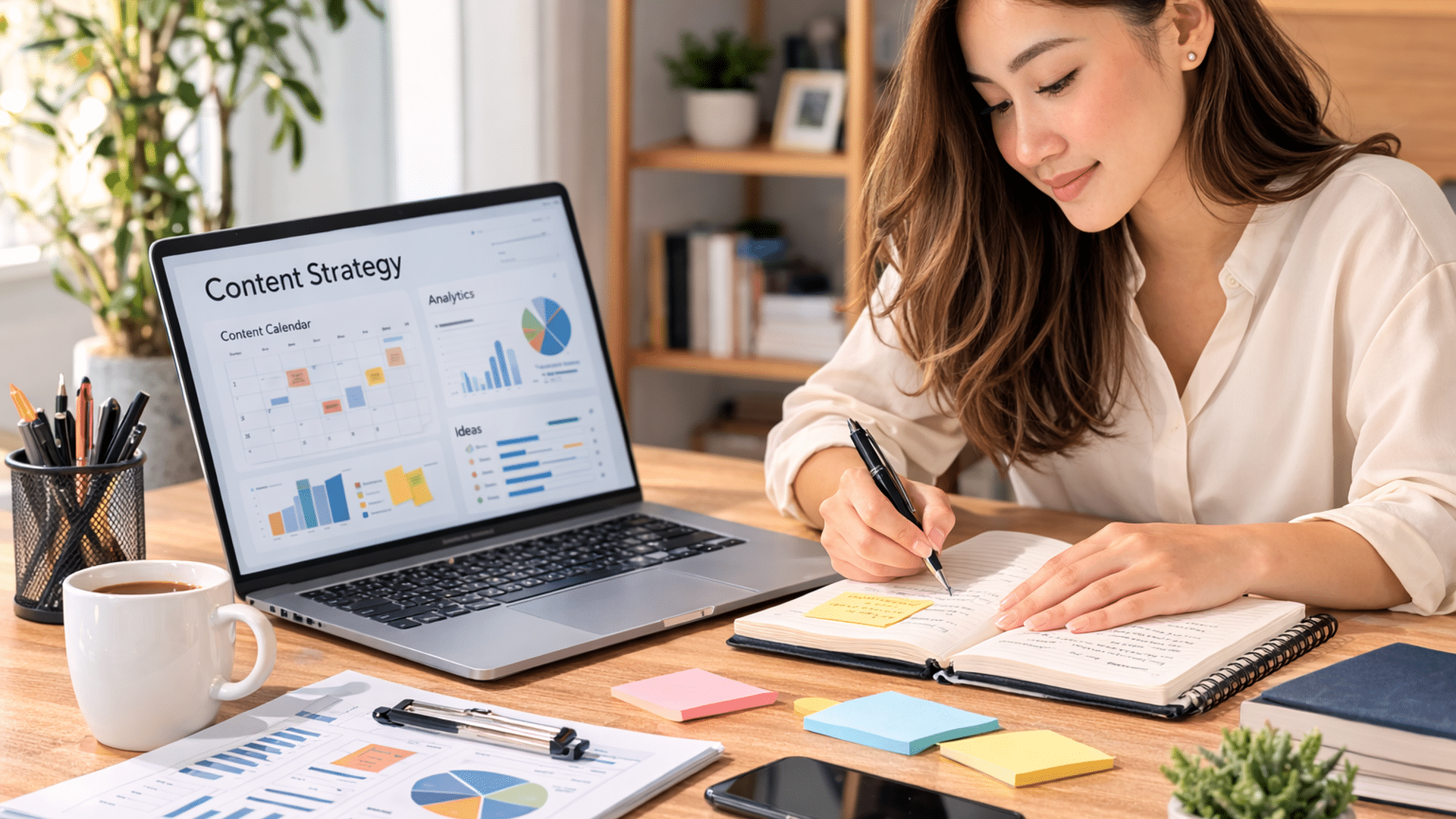 woman at desk with laptop planning for multilevel marketing payment processing