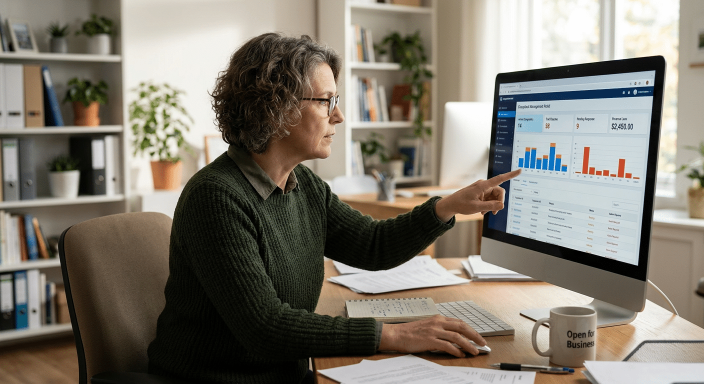 a merchant monitoring their chargebacks for visa vamp