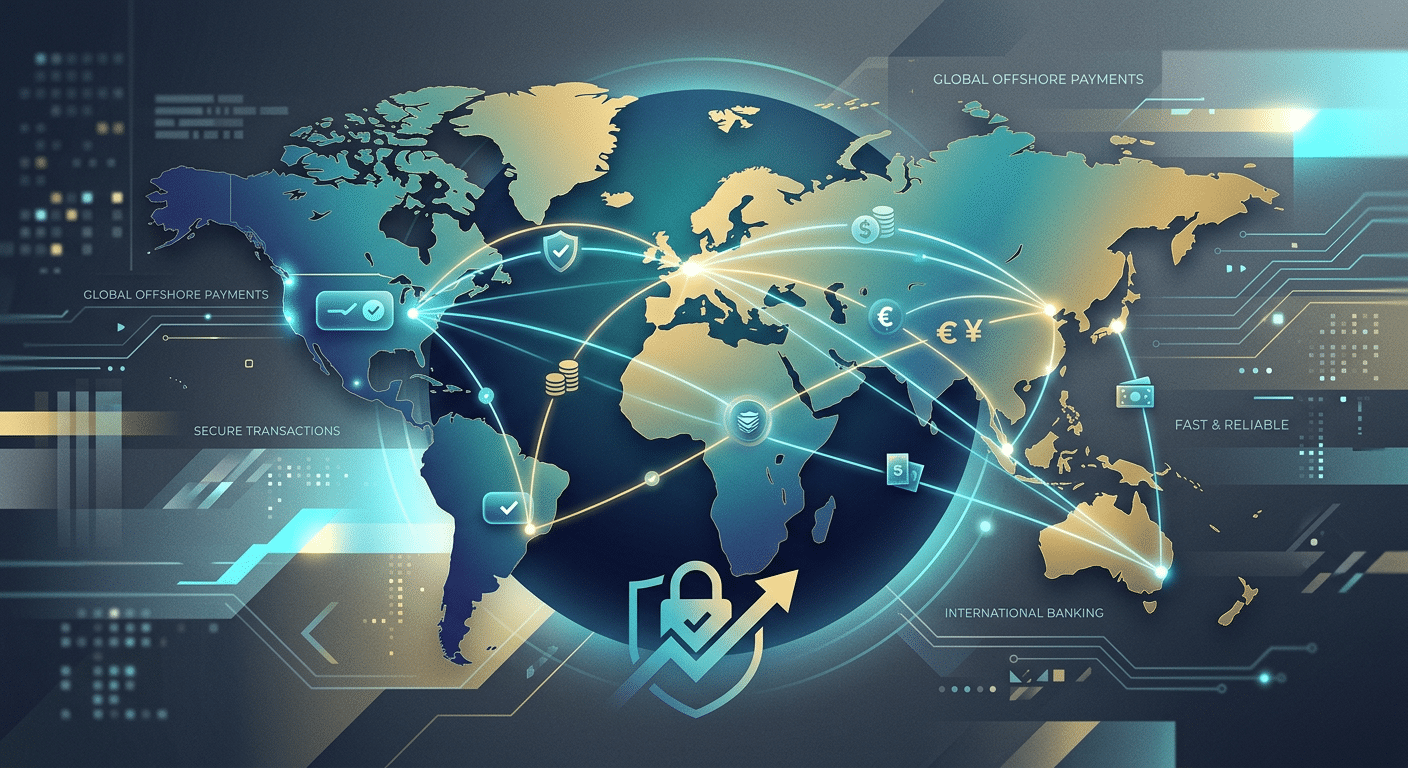 offshore merchant account guide representation with globe